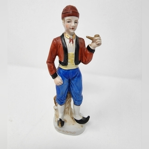 Vintage Porcelain Figurine Greek Village‎ Man Made In Occupied Japan